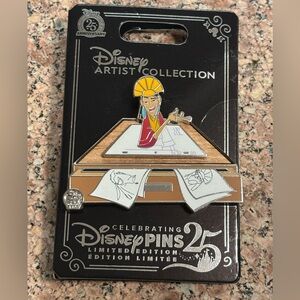 Disney Parks Pin 2025 Disney Artist Collection Jason Peltz Kuzco LE 5000